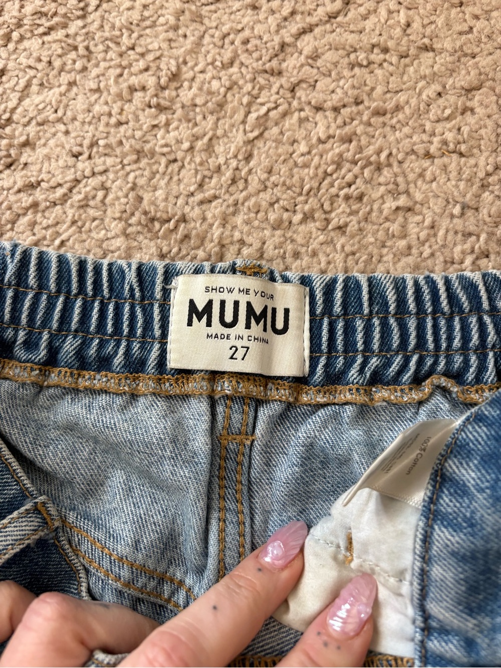 Show Me Your Mumu Light Wash Denim Jeans - Blue